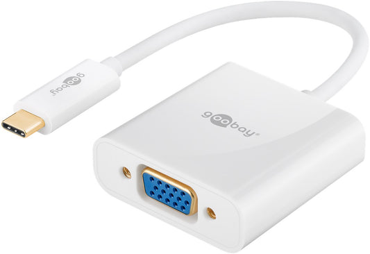 USB-C™-auf-VGA-Adapter, 0,2 m, weiß