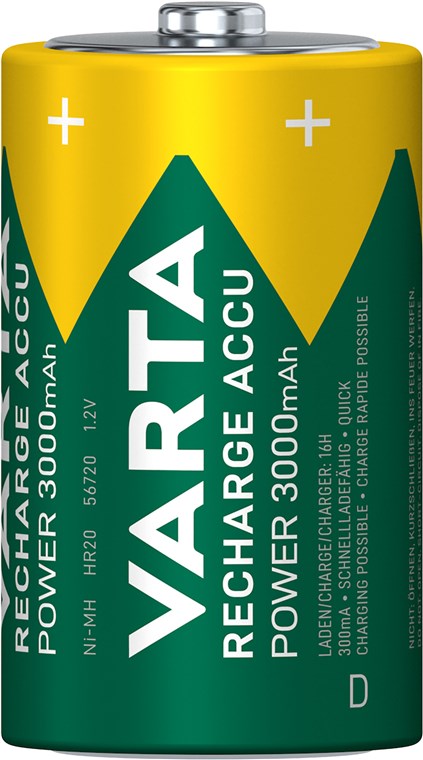 D (Mono)/HR20 (56720) Akku - 3000 mAh, 2 Stk. im Blister