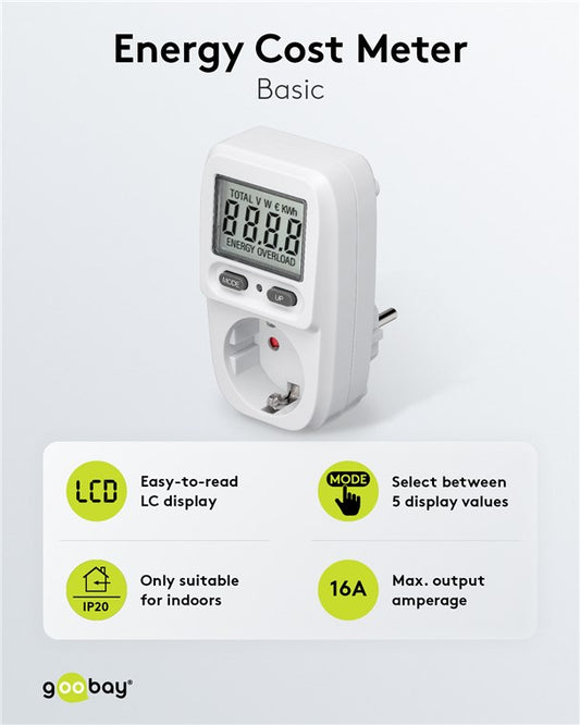 Digitales Energiekostenmessgerät Basic