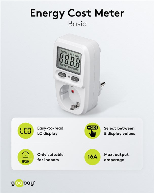 Digitales Energiekostenmessgerät Basic