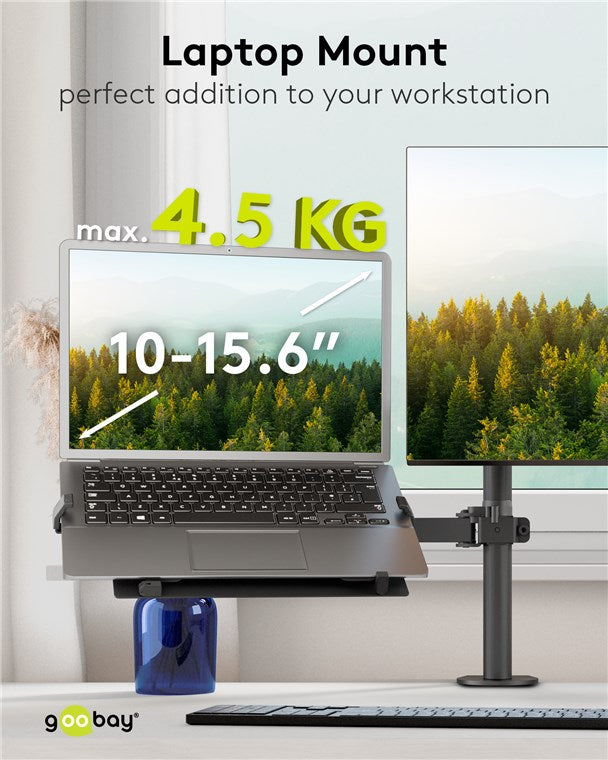 Laptophalterung für Monitorarm