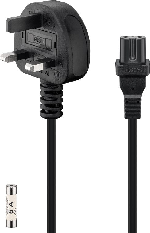 UK Power Cord 1.8m Black