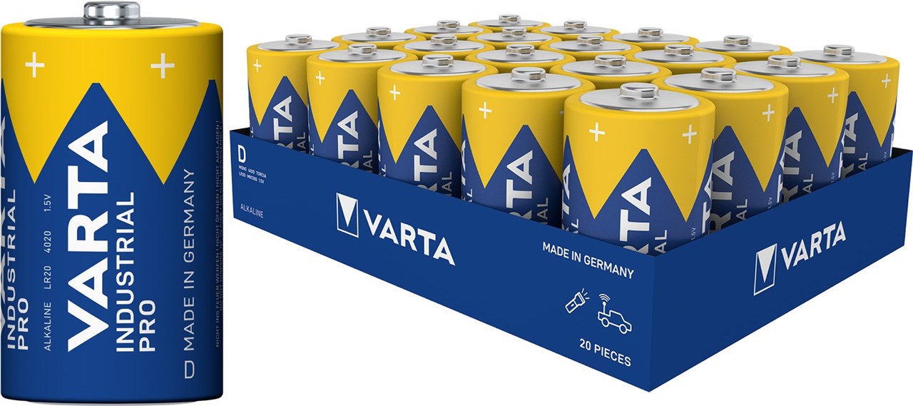 LR20/D (Mono) (4020) Batterie, 20 Stk. Karton, foliertes Tray