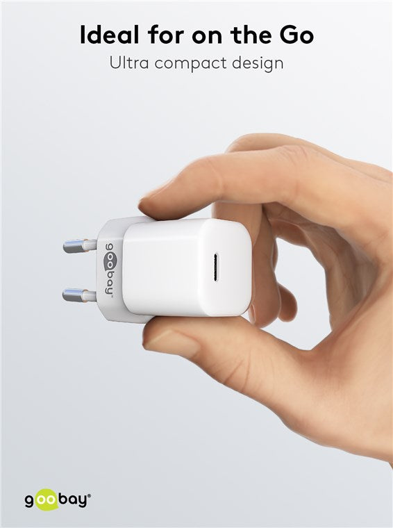 USB-C™ PD GaN Schnellladegerät Nano (20 W) weiß