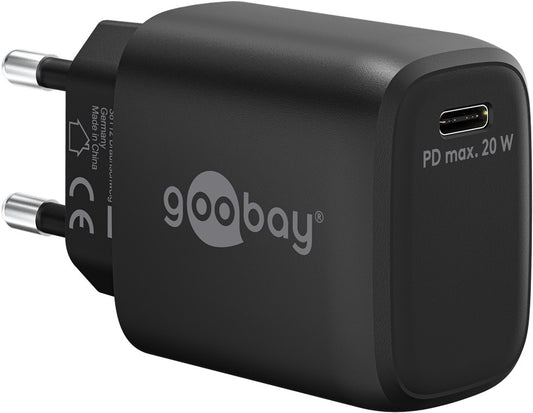 USB-C™ PD GaN Schnellladegerät (20 W) schwarz