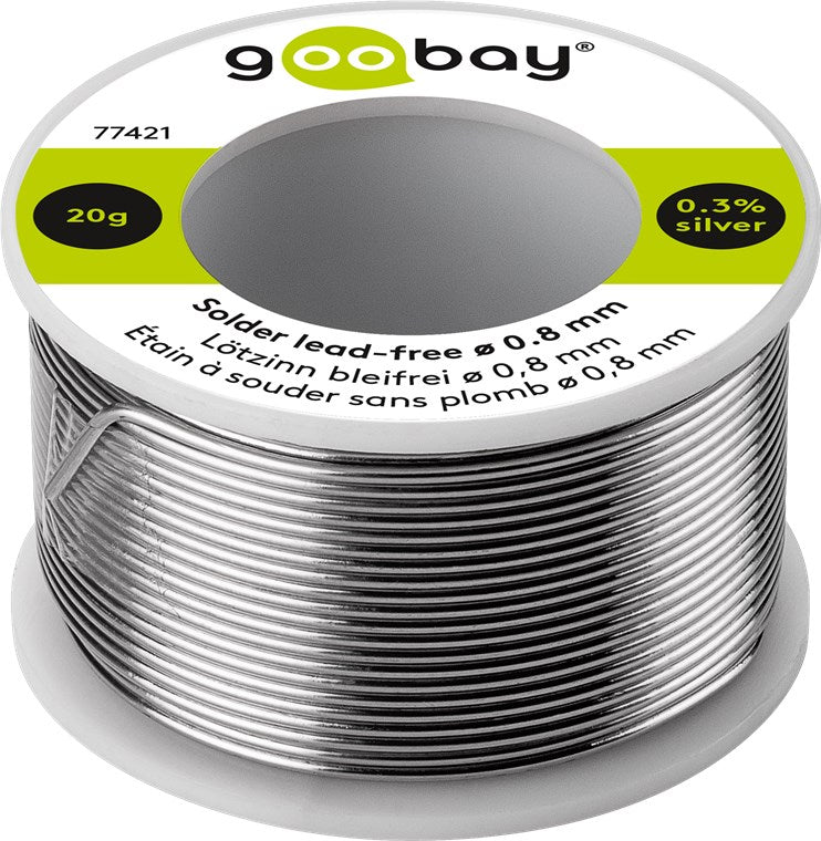 Lötzinn bleifrei, ø 0,8 mm, 20 g