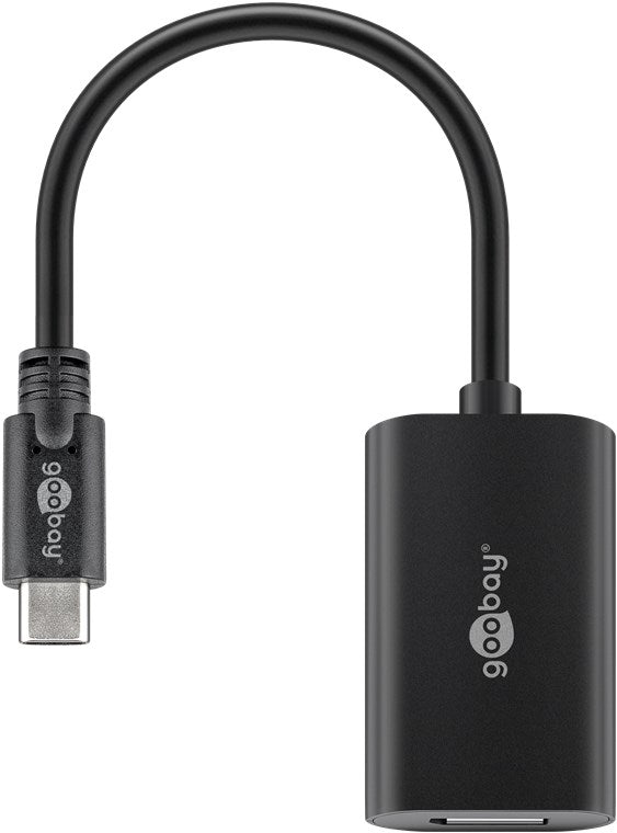 USB-C™-auf-DisplayPort™-Adapter, 0,2 m, schwarz