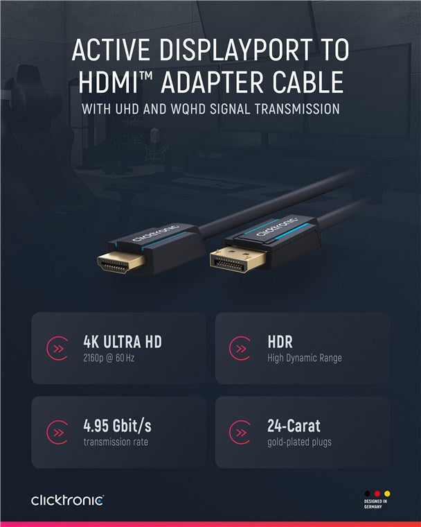 Aktives DisplayPort-auf-HDMI-Adapterkabel