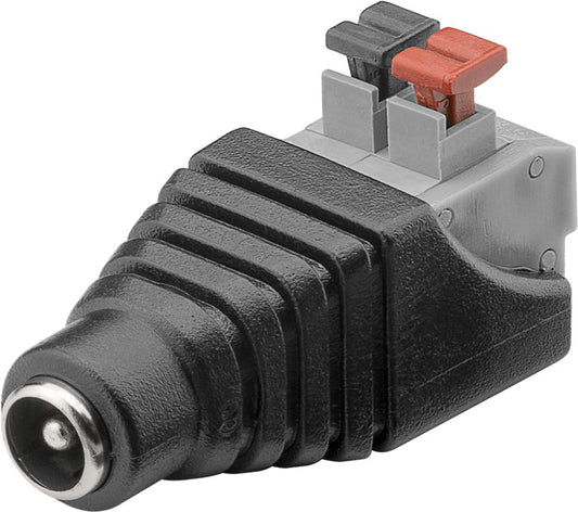 Terminal Block 2-pin &gt; DC socket (5.50 x 2.10 mm)