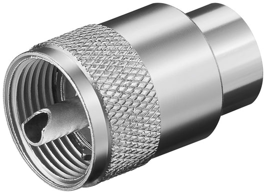 UHF connector for cables of max. 10 mm Ø