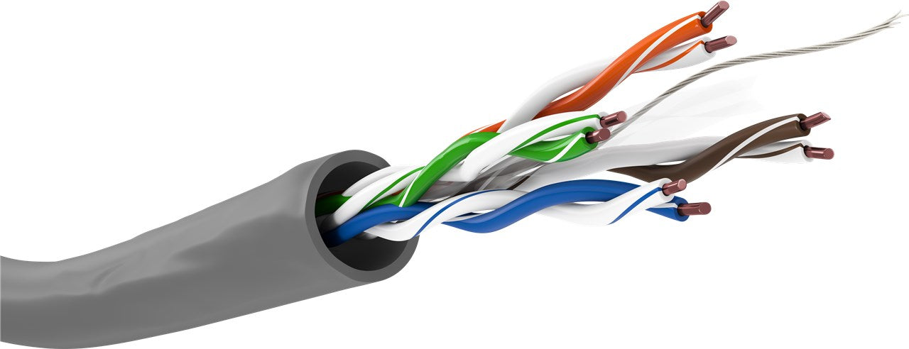 CAT 6 Netzwerkkabel, U/UTP, grau