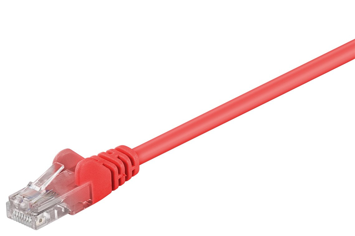 CAT 5e patch cable, U/UTP, red