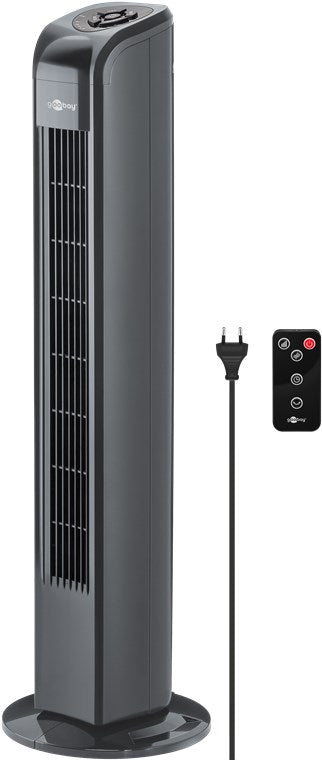 Tower fan with remote control