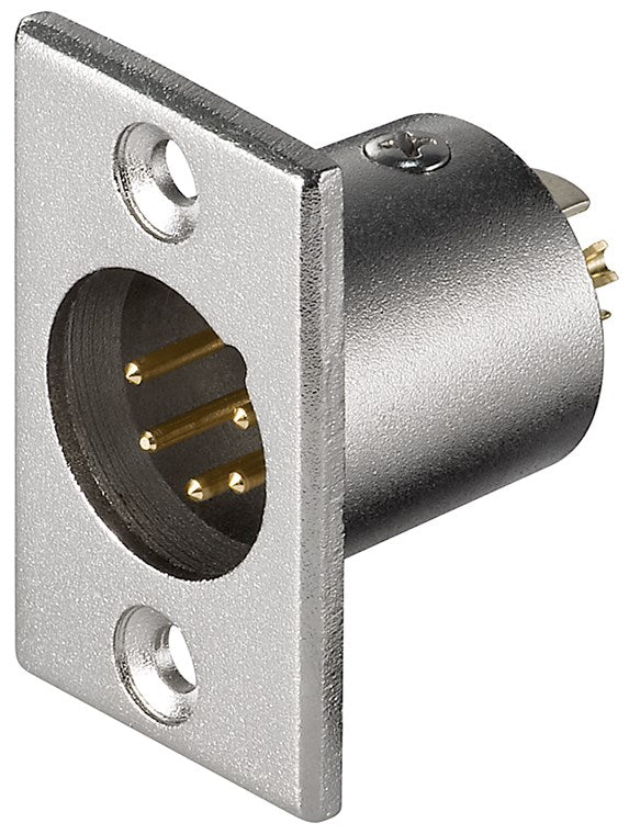 Mikrofon-Einbaustecker, XLR-Stecker (5-Pin)