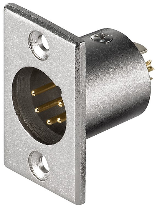 Mikrofon-Einbaustecker, XLR-Stecker (5-Pin)