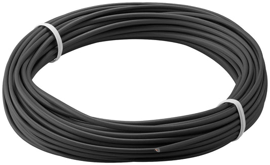 Kupferlitze isoliert, 10 m, schwarz