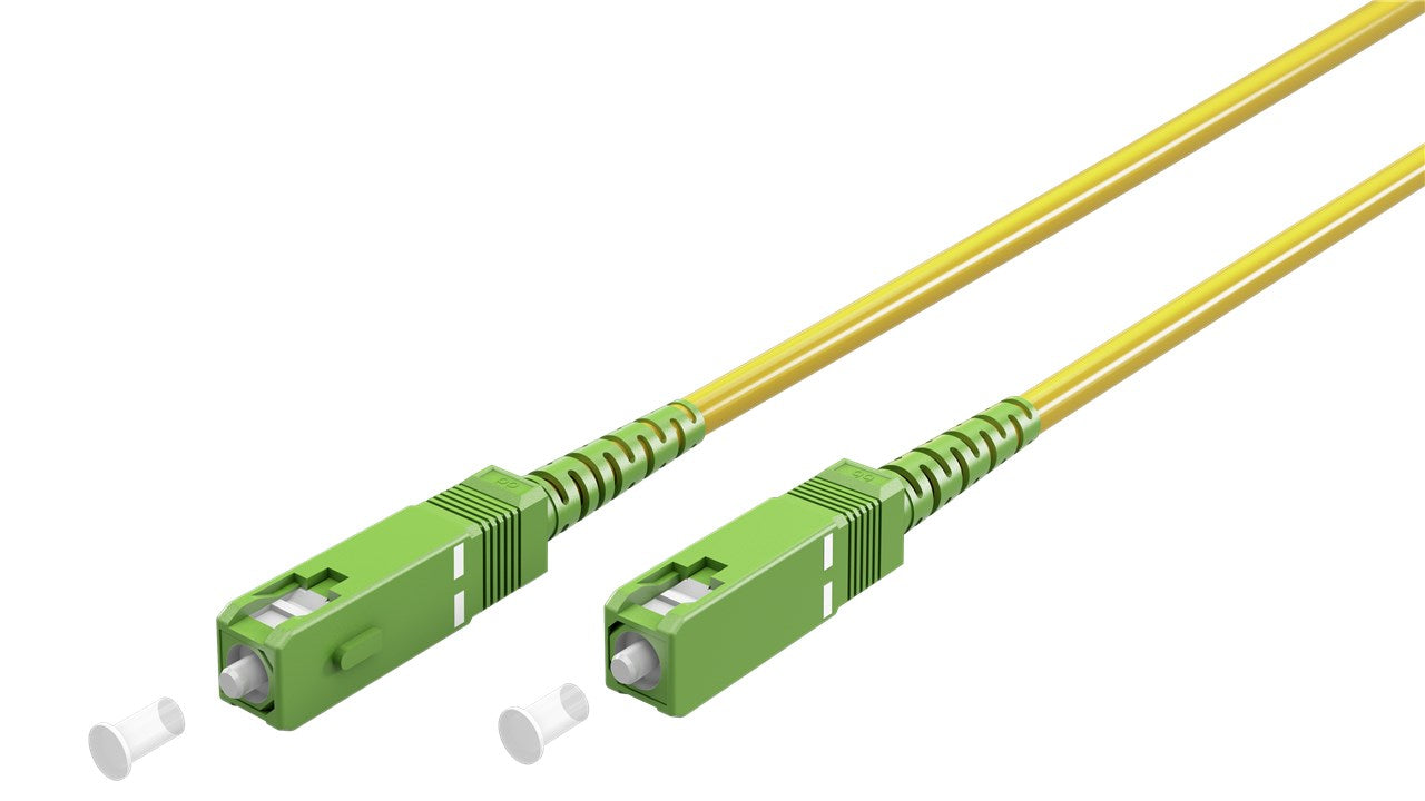 Glasfaserkabel (FTTH), Singlemode (OS2) Yellow, (Simplex), 0,5 m