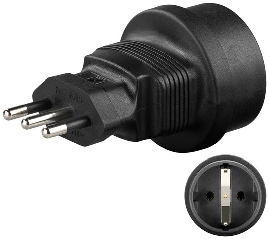 Netzadapter Italien, Schwarz