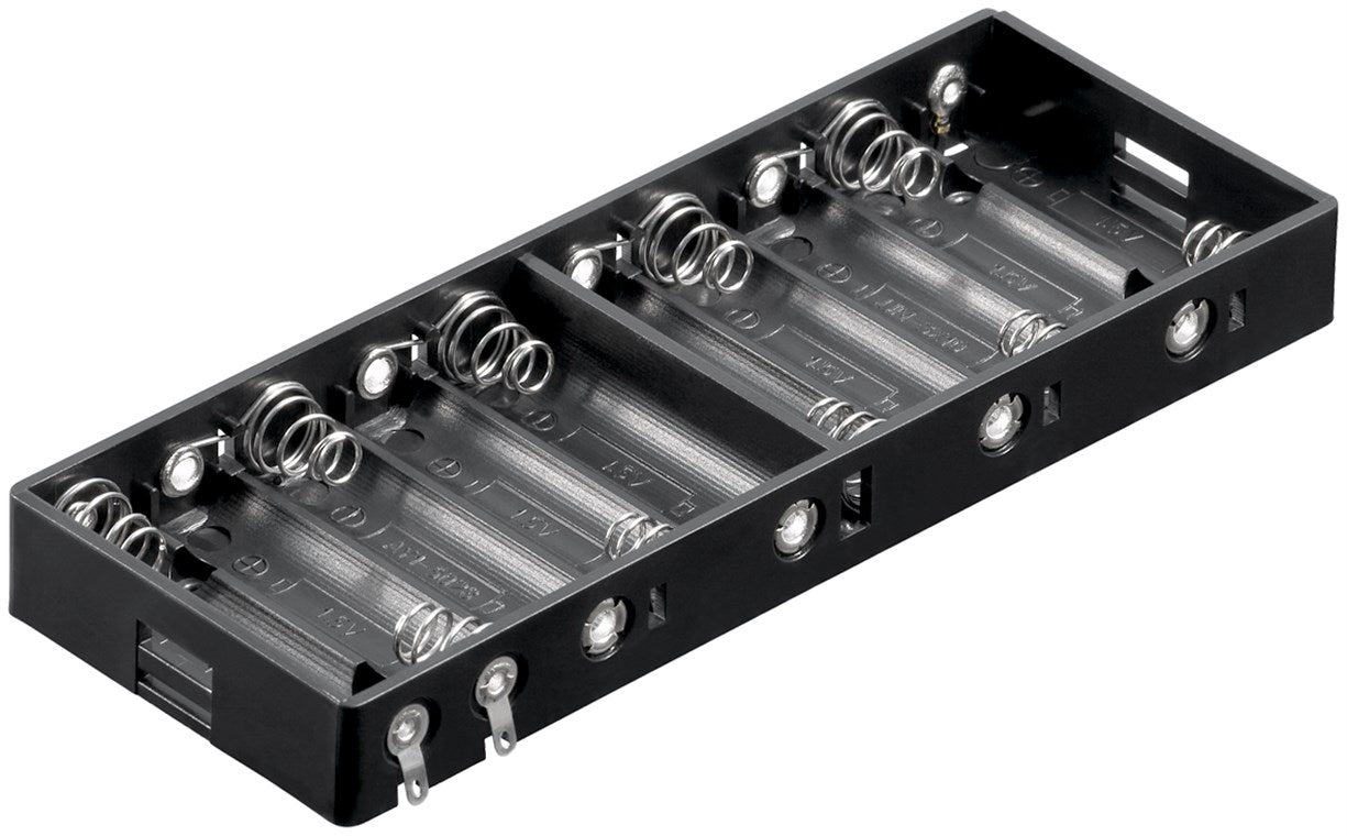 10x AA (Mignon) Batteriehalter
