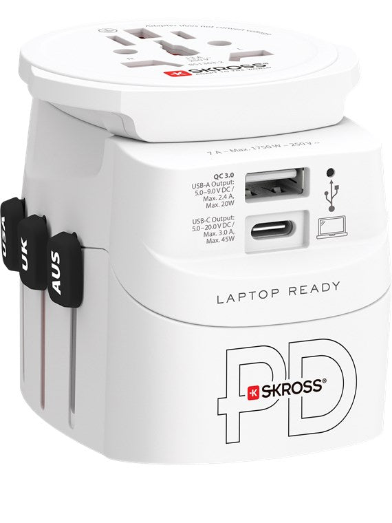 Reiseadapter PRO Light USB AC45PD