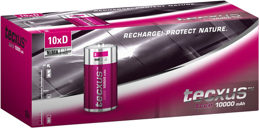 D (Mono)/HR20 pil - 10000 mAh, kutuda 10 adet