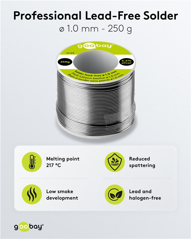 Profi-Lötzinn bleifrei, ø 1,0 mm, 250 g