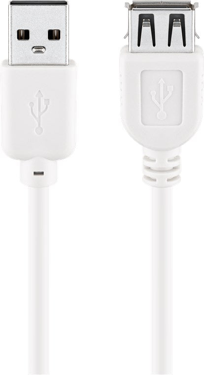 USB-A-Verlängerung, 5 m, weiß