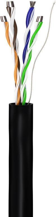 CAT 5e Outdoor Netzwerkkabel, U/UTP, schwarz