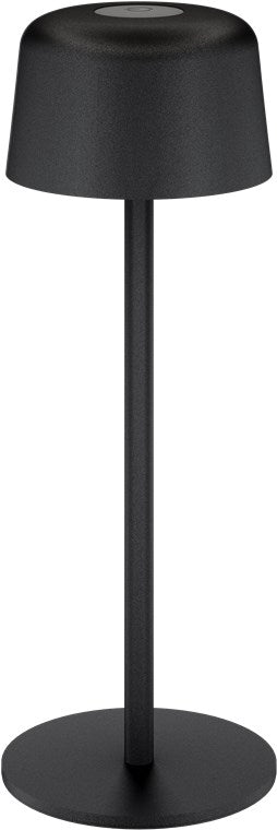 Kabellose LED-Tischleuchte, Größe S, 25 cm, schwarz