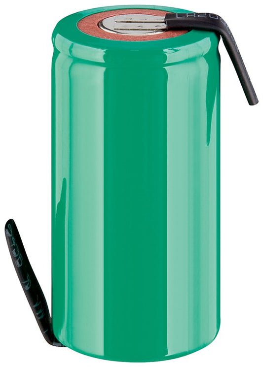 Sub-C, 1500 mAh, solder tag (Z) battery, 1 piece unpackaged