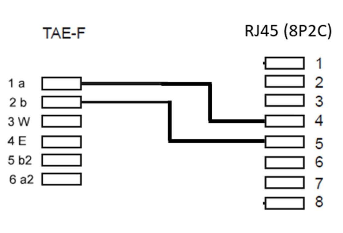 TAE Telefon-Adapter-Stecker