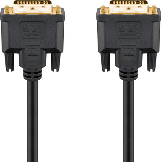 DVI-I Full HD cable Dual Link, gold-plated