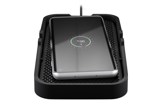 Wireless quick car charger 15W, black