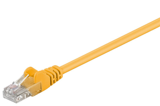 CAT 5e Patchkabel, U/UTP, gelb