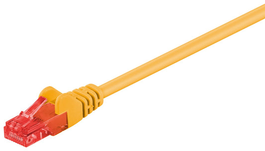 CAT 6 patch cable, U/UTP, yellow