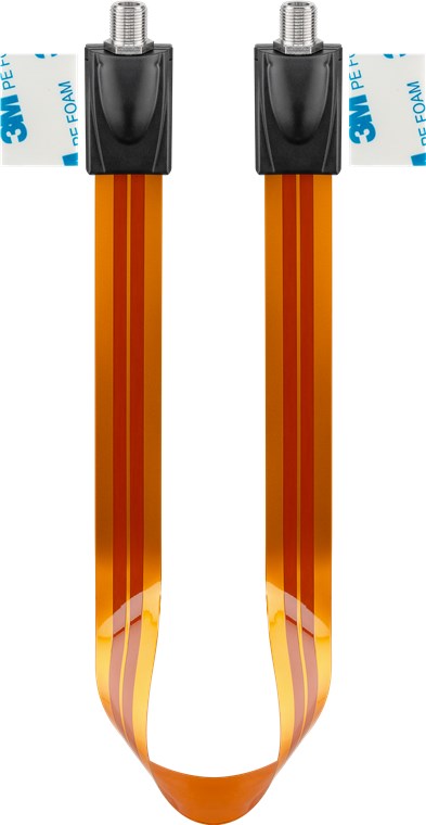 SAT-Fensterdurchführung, extrem flach (0,3 mm)