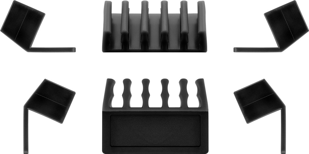 Cable management 5-slots, black
