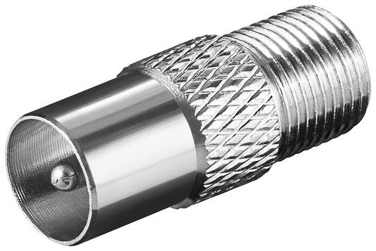 F adapter: F socket &gt; coax plug