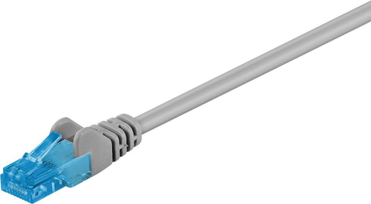 CAT 6A patch cable, U/UTP, gray