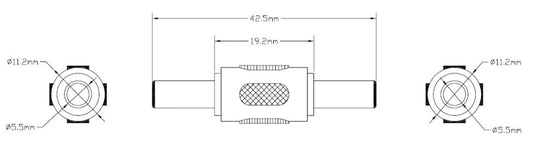 DC-Stecker (5,50 x 2,10 mm) - DC-Stecker (5,50 x 2,10 mm)