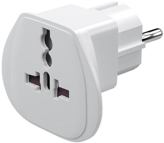 Reiseadapter Welt auf EU, Weiß