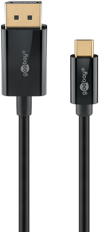 USB-C™-auf-DisplayPort™-Kabel, 2 m, schwarz
