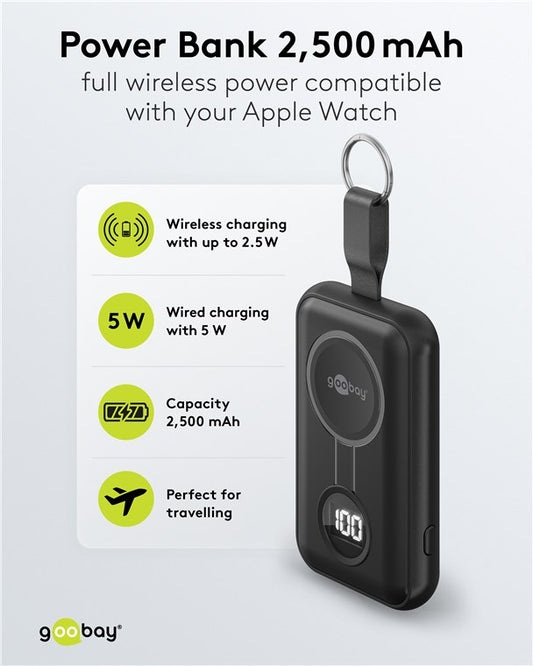 Wireless Powerbank für Apple Watch 2.500 mAh