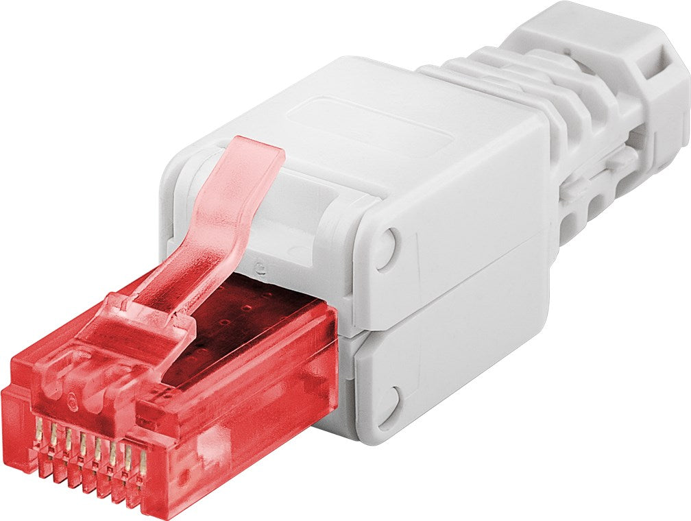 Tool-free RJ45 connector CAT 6 UTP unshielded